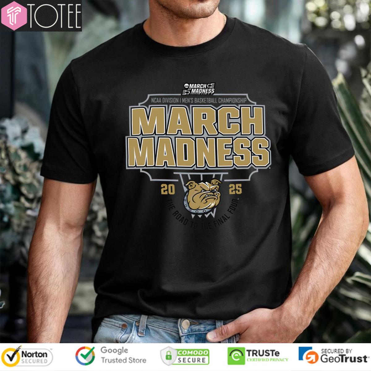 Bryant Bulldogs 2025 Division I Mens Basketball Championship March Madness The Road To The Final Four Shirt