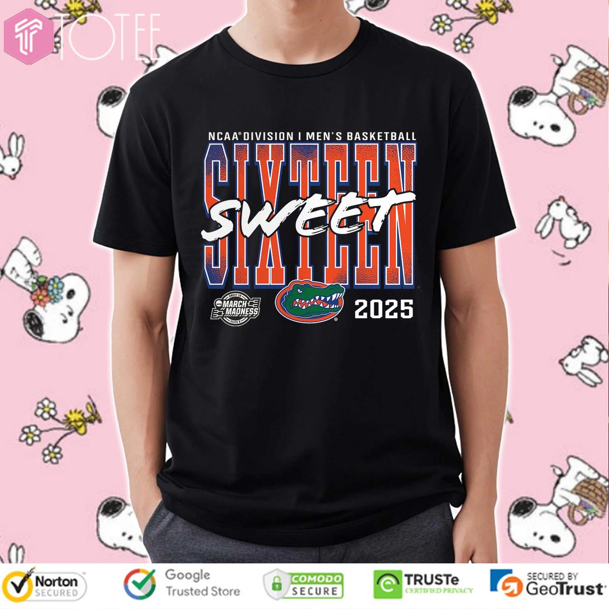 Sweet Sixteen 2025 NCAA Men's Basketball Florida Gators T-Shirt