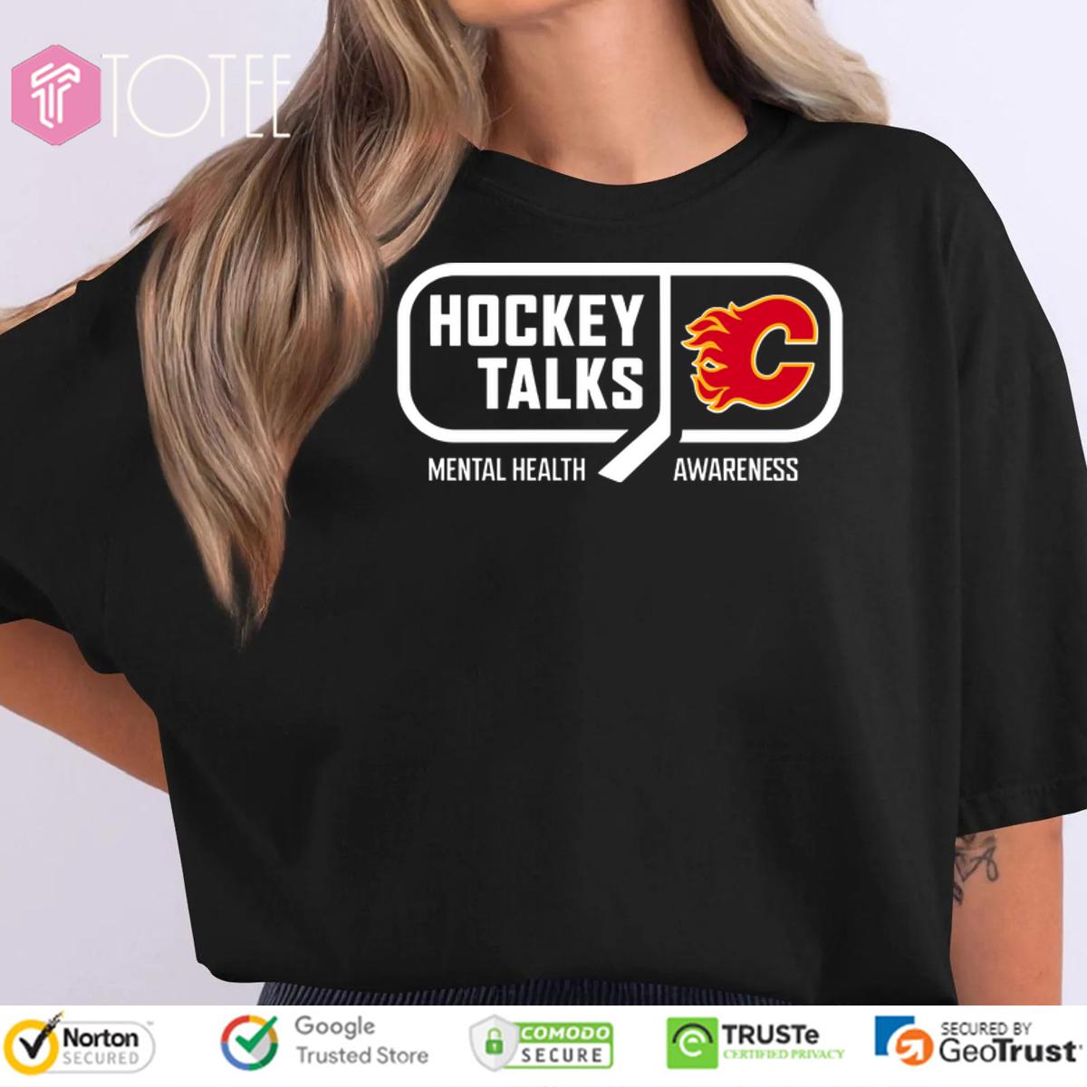 Calgary Flames Hockey Talks Mental Health Awareness Shirt