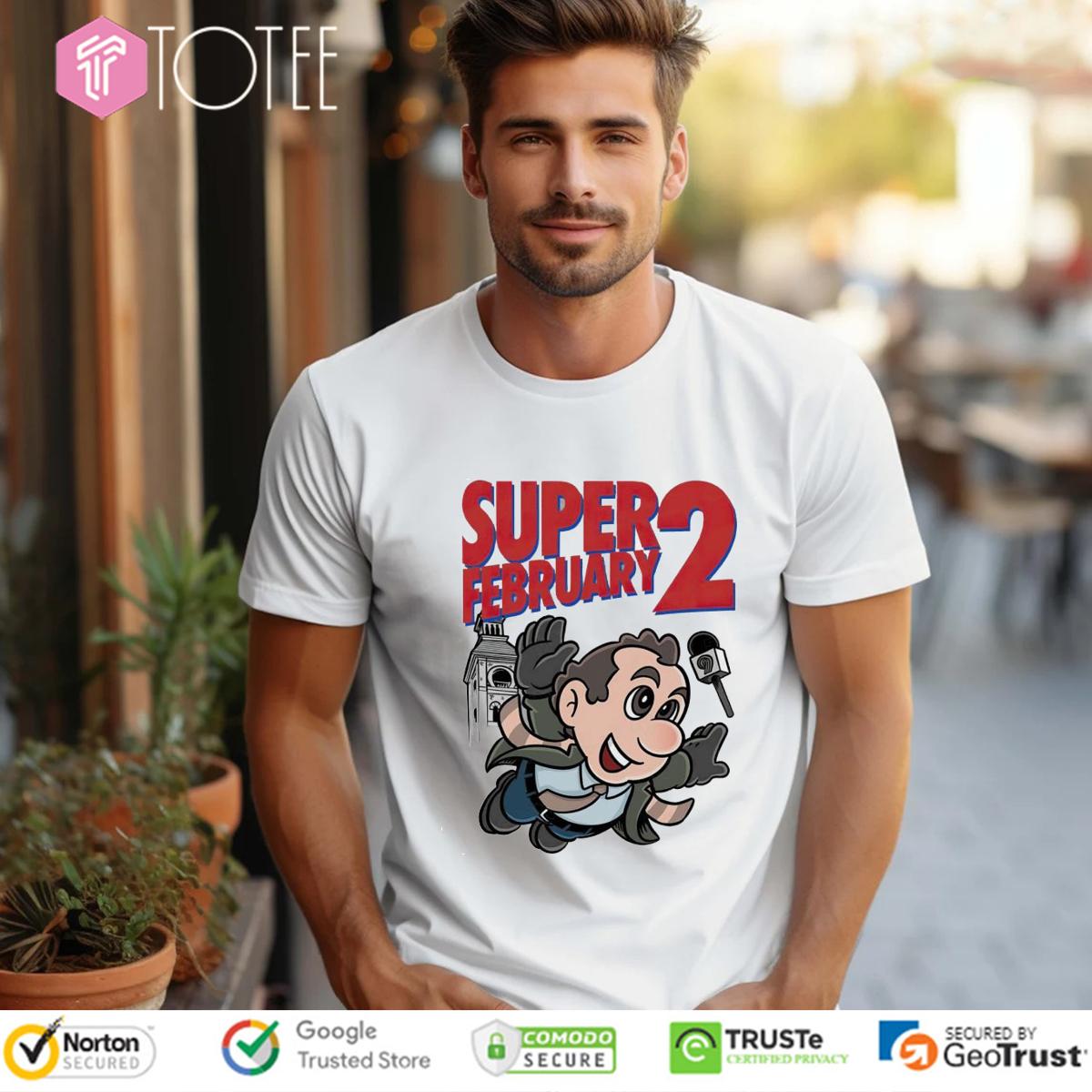 Groundhog Day Parody Super Mario Bros Super February 2 T-Shirt