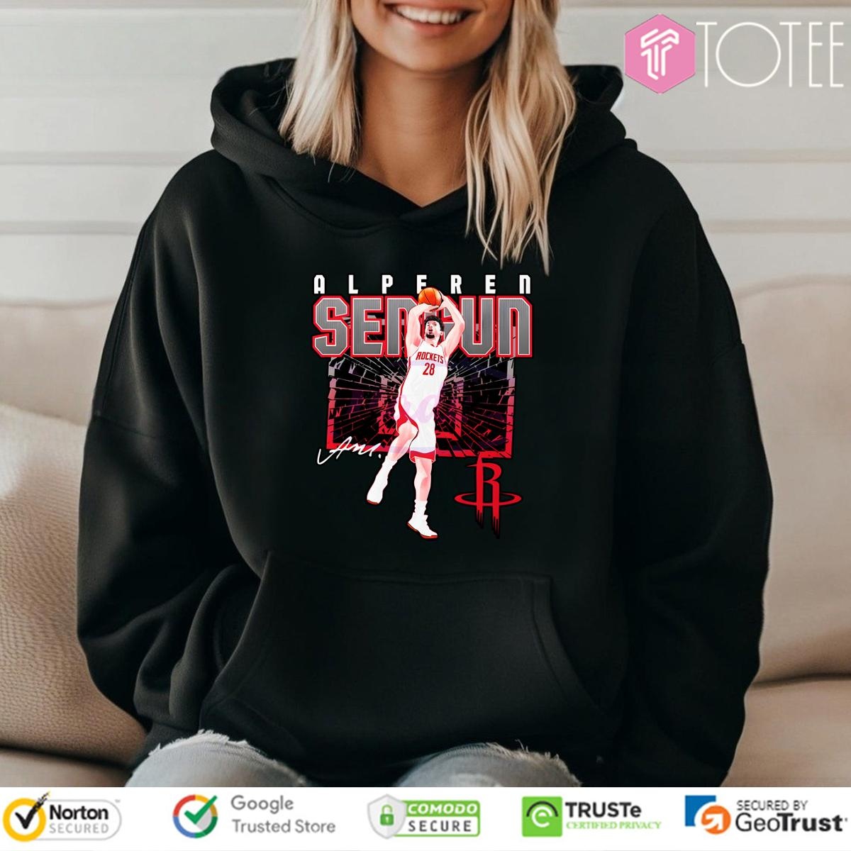 Alperen Sengun Houston Rockets Shattered Signature Hoodie