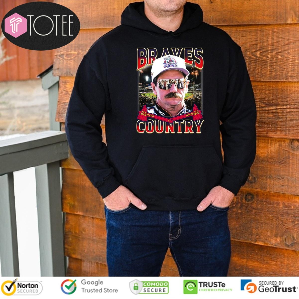 Dale Earnhardt Braves Country Dale Tribute Atlanta Braves Hoodie
