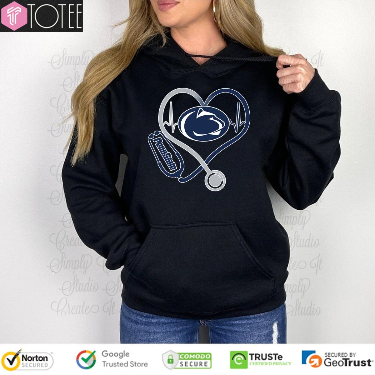 Penn State Nittany Lions Caring Hearts Nurses Hoodie