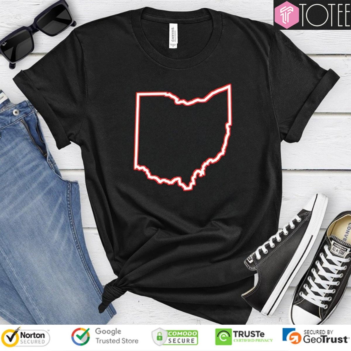 Ohio Map Simple T-shirt