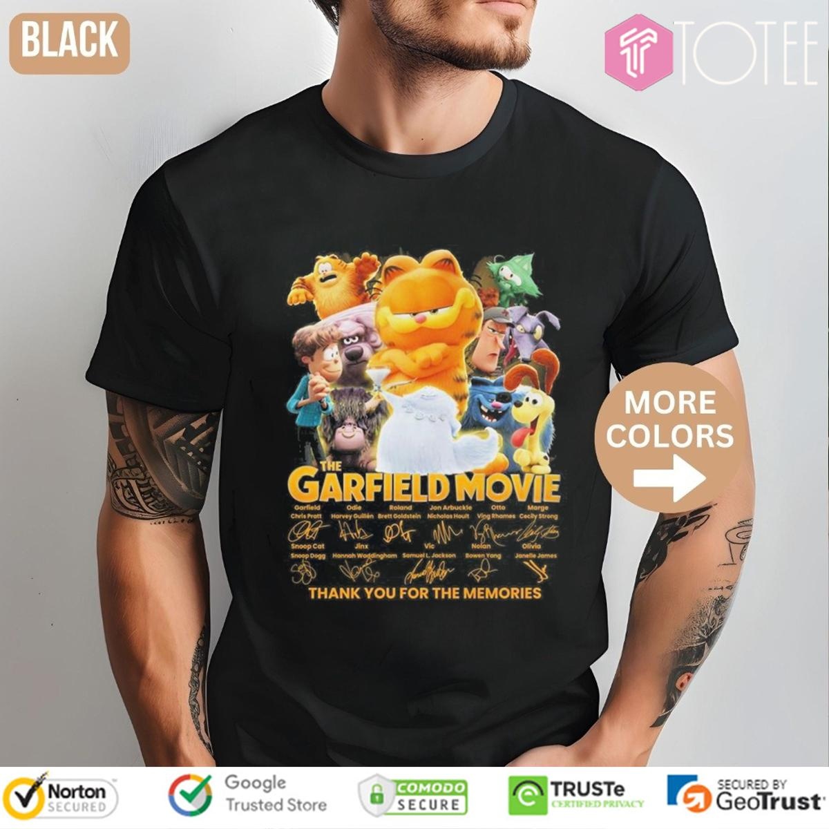 The Garfield Movie Signatures T-shirt